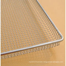 stainless steel crimped wire oven mesh bun baking serving tray as dehydrator